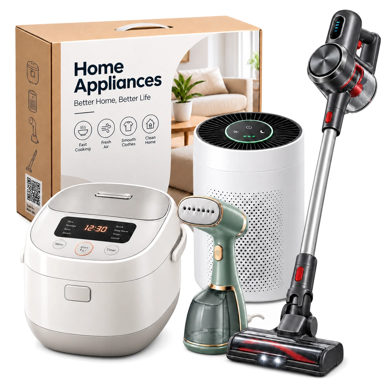 Household appliances managed by specifications, warranty and serial-level provenance