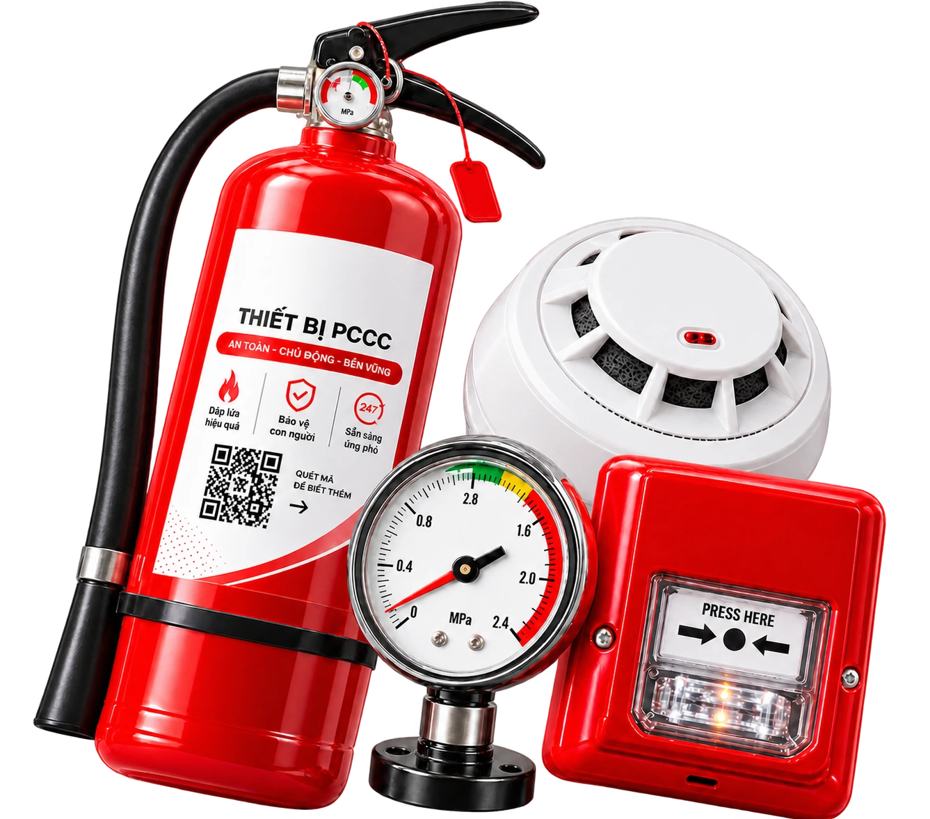 Fire safety equipment managed through inspection and maintenance records