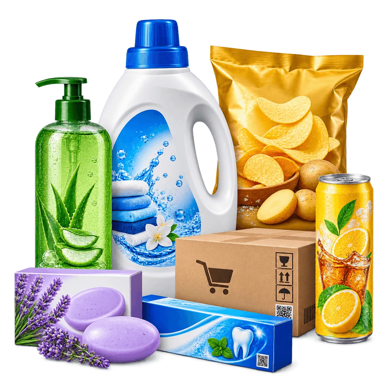 FMCG products managed by GTIN and SKU